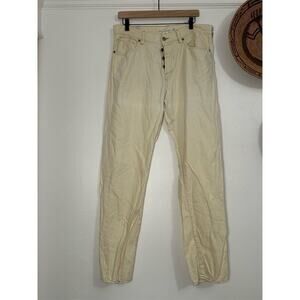 H&M L.O.G.G. Men's Beige Straight Denim Jeans Size 34